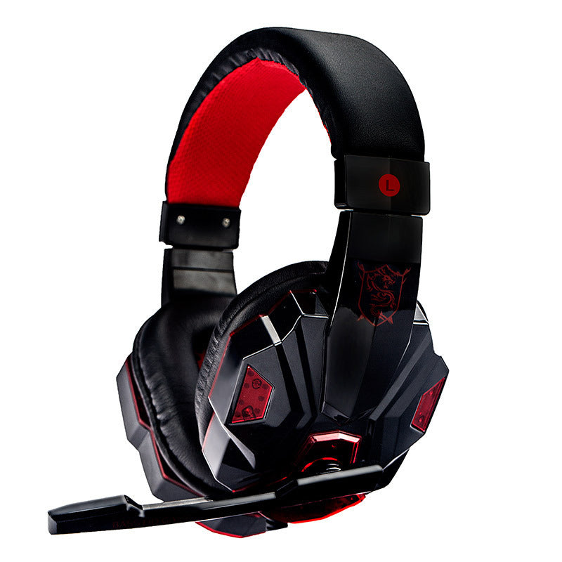 Luminous Gaming Headset with Microphone, Wired 3.5mm & USB Connectivity