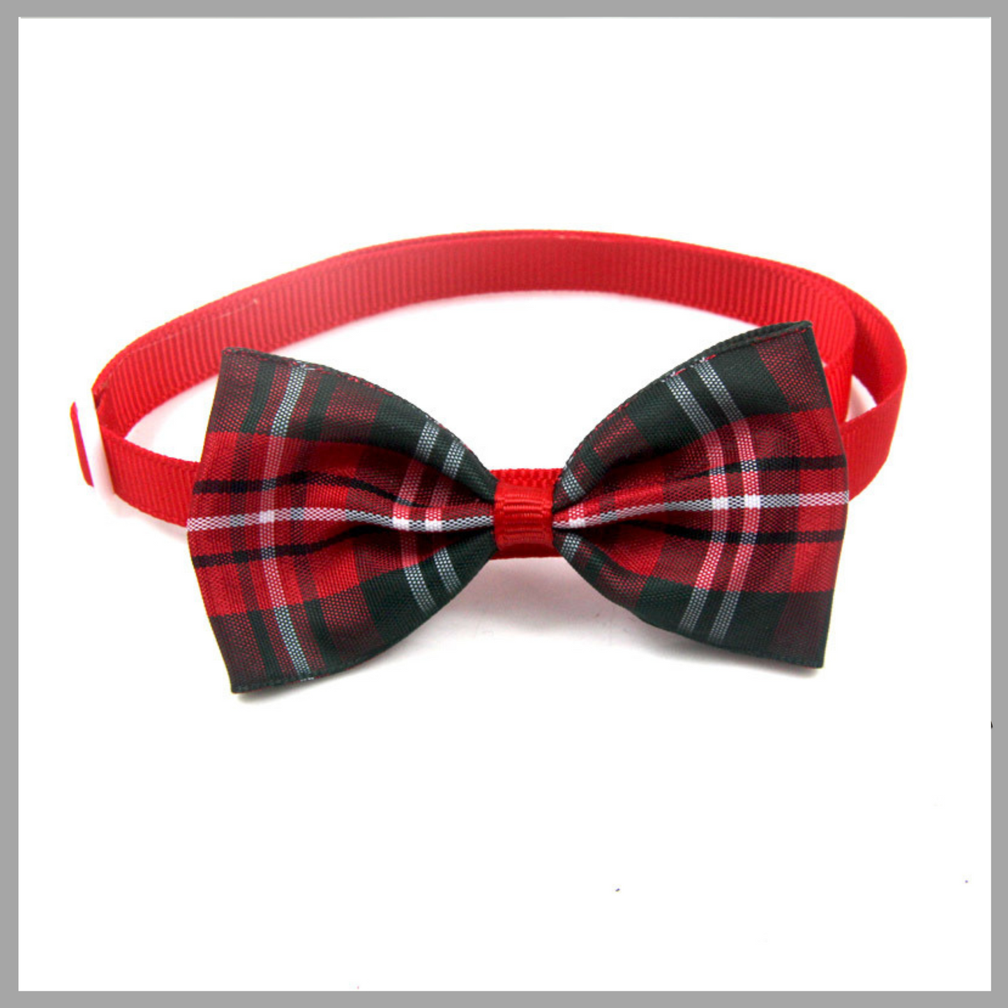 Plaid Pet Tie Scarf – Stylish Bow Tie Accessory for Cats & Dogs