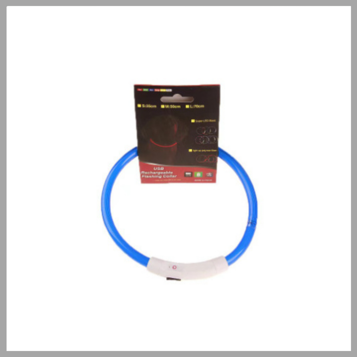 USB Rechargeable LED Pet Collar – Glowing Safety Collar for Night Walking