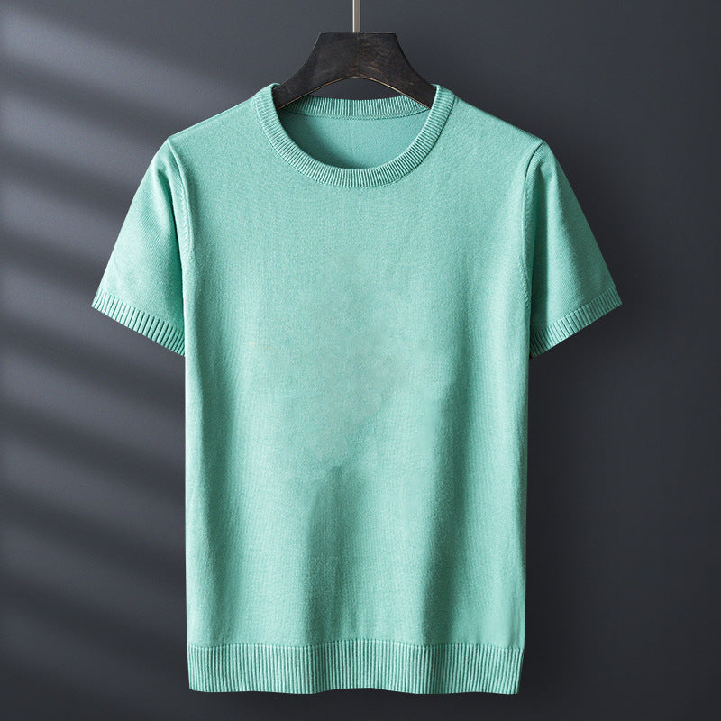 Men's Short Sleeve Pullover Sweater