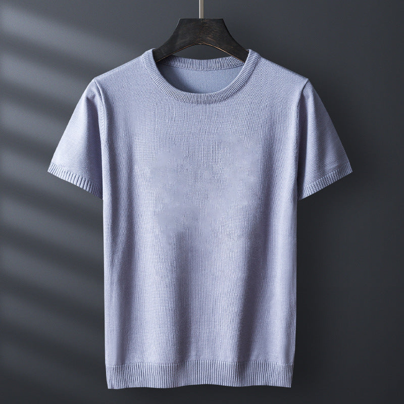 Men's Short Sleeve Pullover Sweater