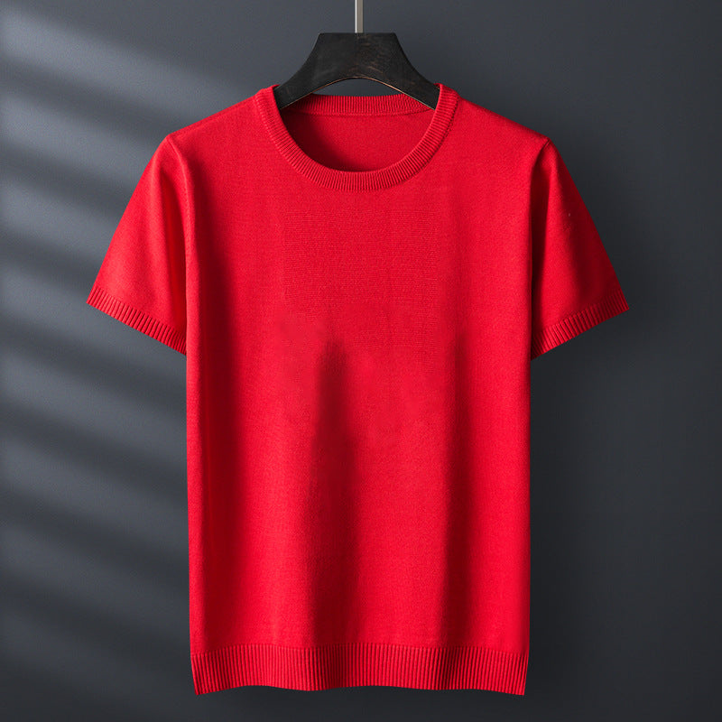 Men's Short Sleeve Pullover Sweater