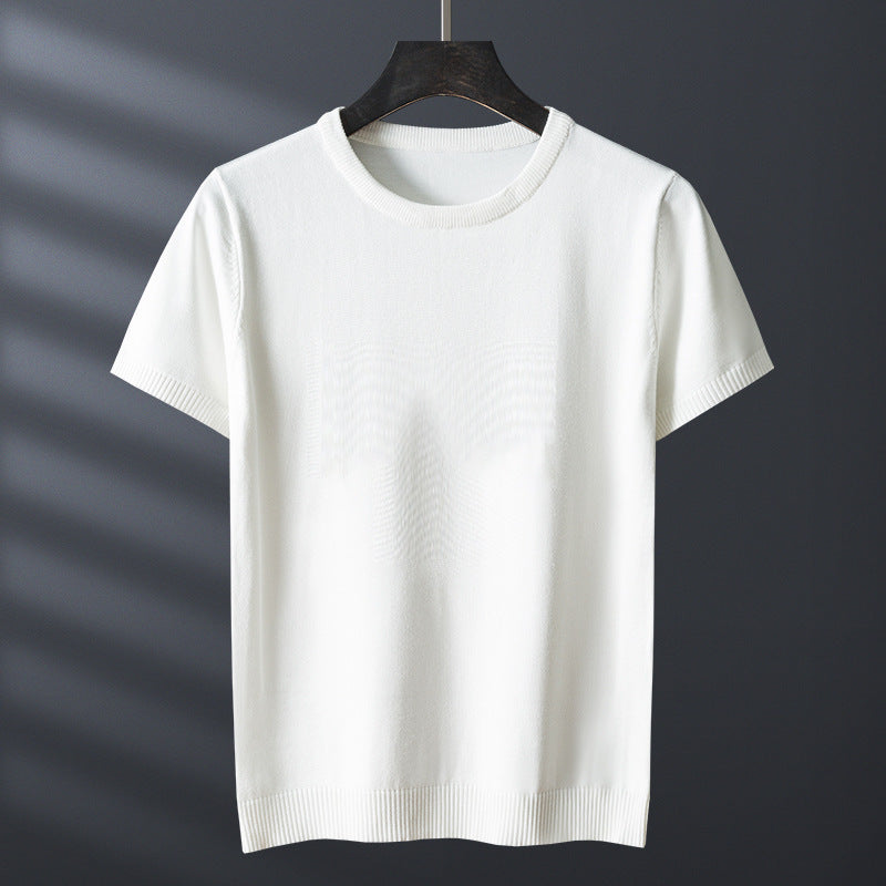 Men's Short Sleeve Pullover Sweater