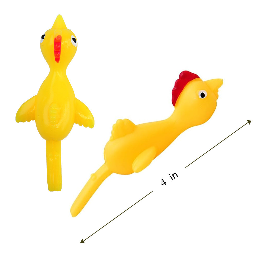 Stretchy Flying Chicken Slingshot Toy – Fun Stress Relief, Kids Party Favor, Prank Gag Toy, Christmas Gift for Boys & Girls