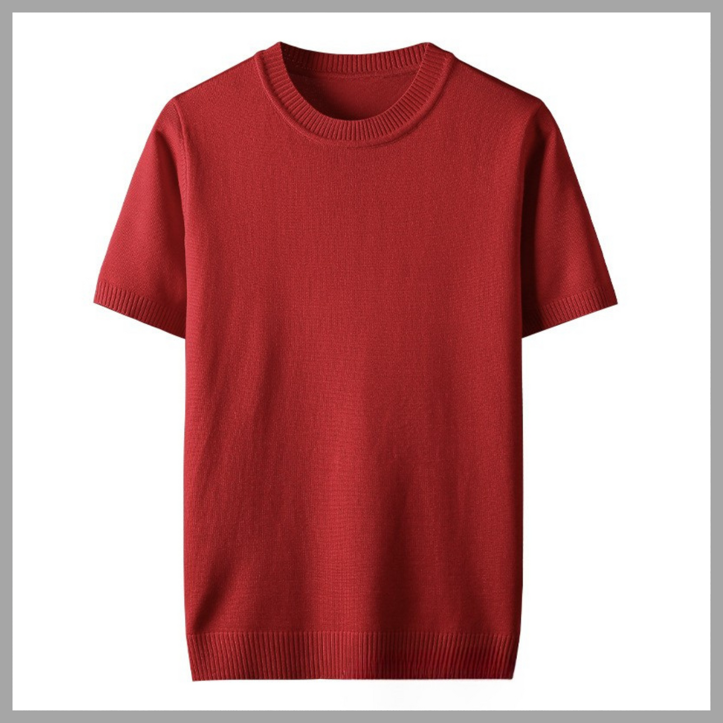 Men's Short Sleeve Pullover Sweater