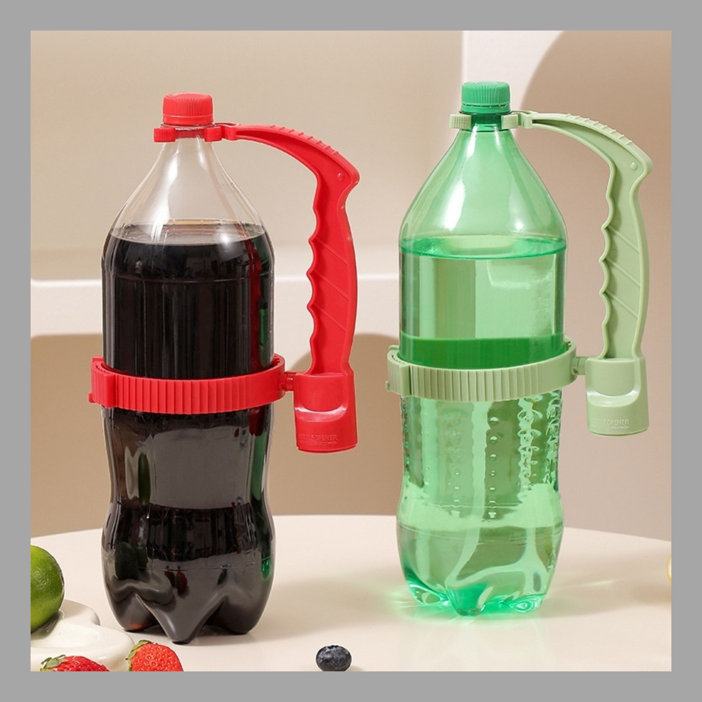 Adjustable Beverage Bottle Handle Holder