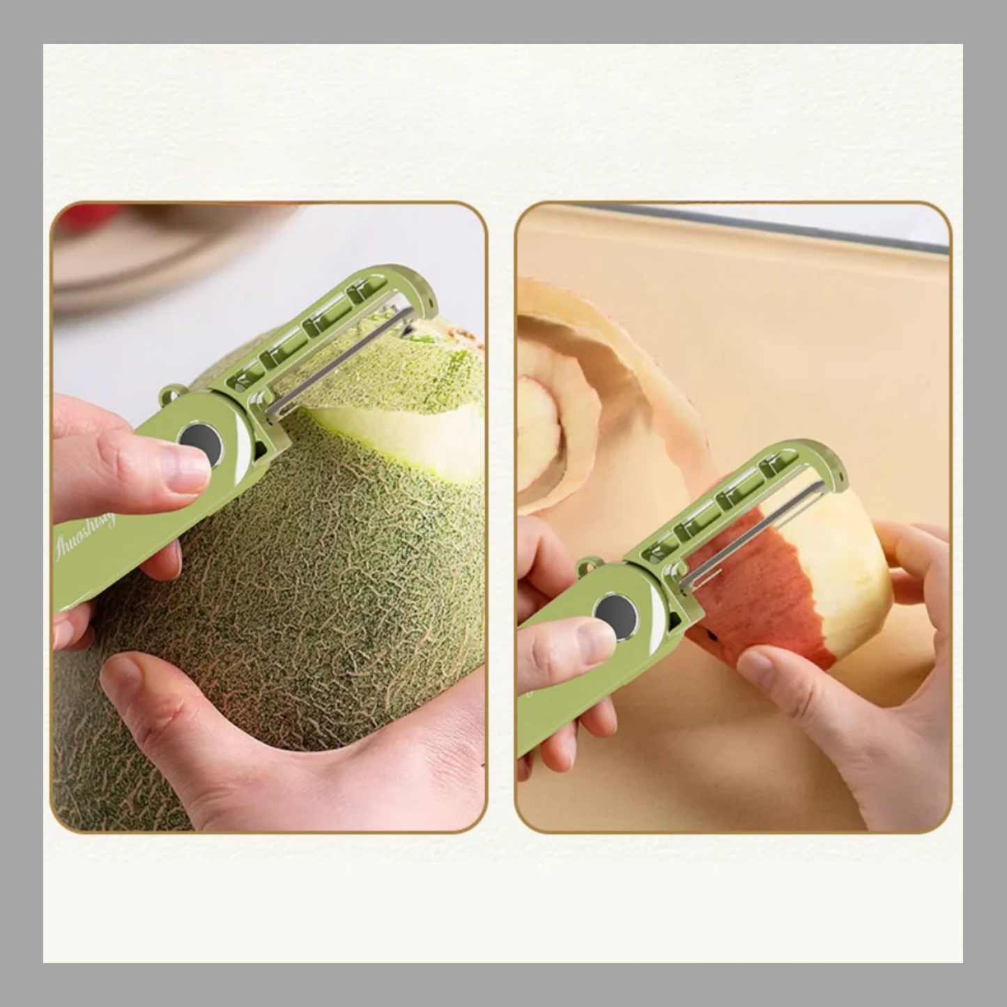 Foldable Stainless Steel Vegetable Peeler & Fruit Slicer