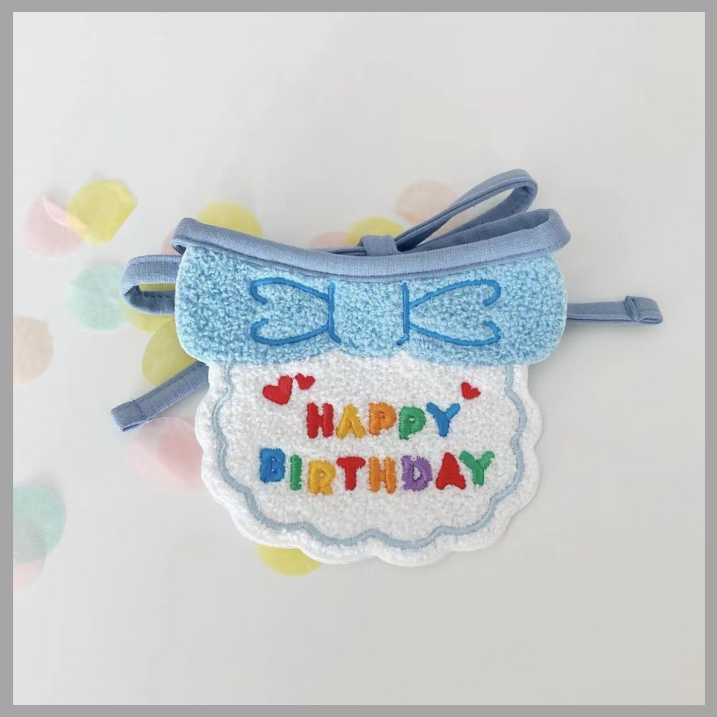 Party Birthday Hat and Bib Set for Pets
