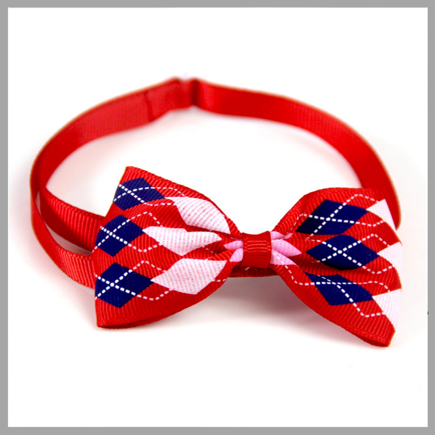 Plaid Pet Tie Scarf – Stylish Bow Tie Accessory for Cats & Dogs