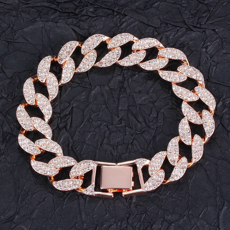Full Cuban Diamond Bracelet for Men