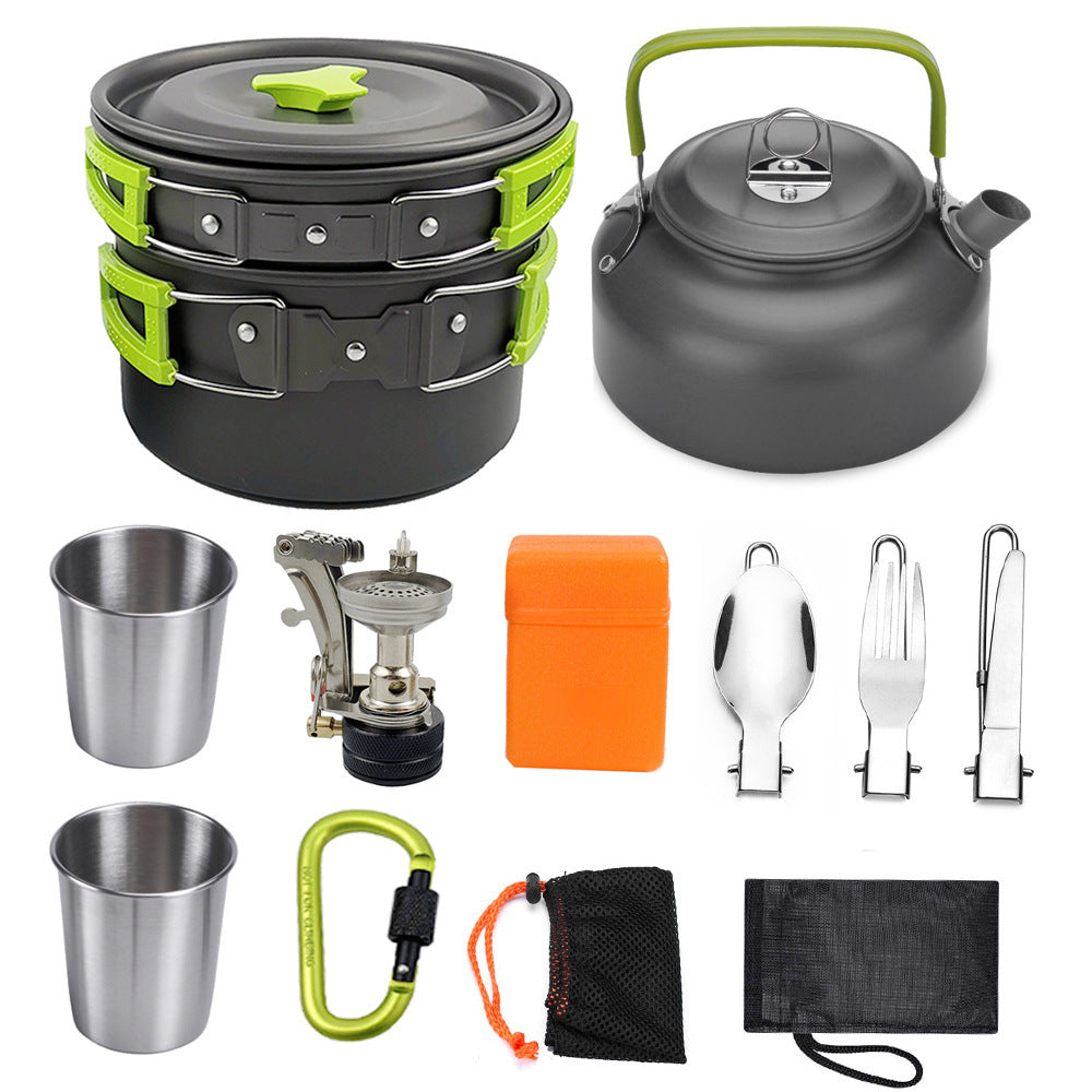 Camping Cookware Set – Aluminum Outdoor Cooking Kit