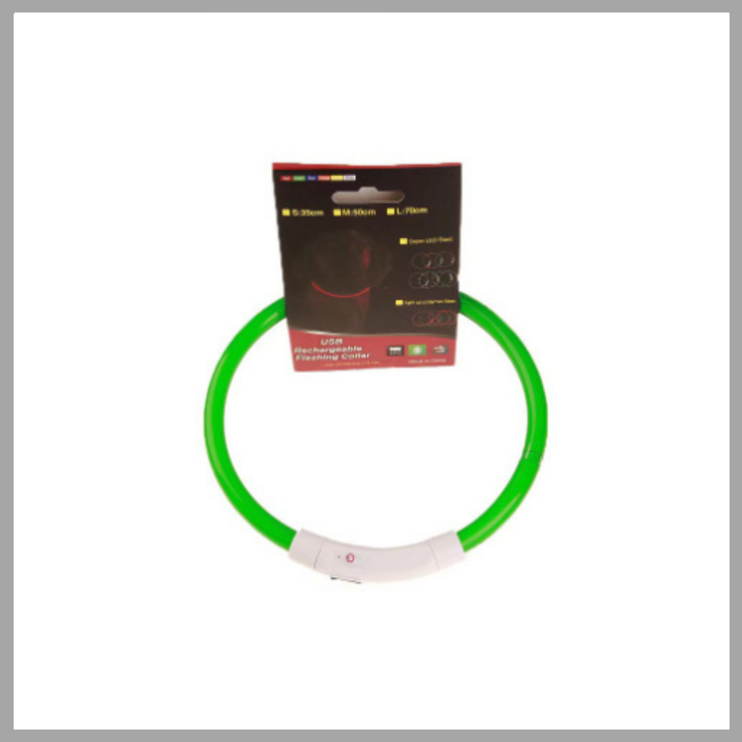 USB Rechargeable LED Pet Collar – Glowing Safety Collar for Night Walking