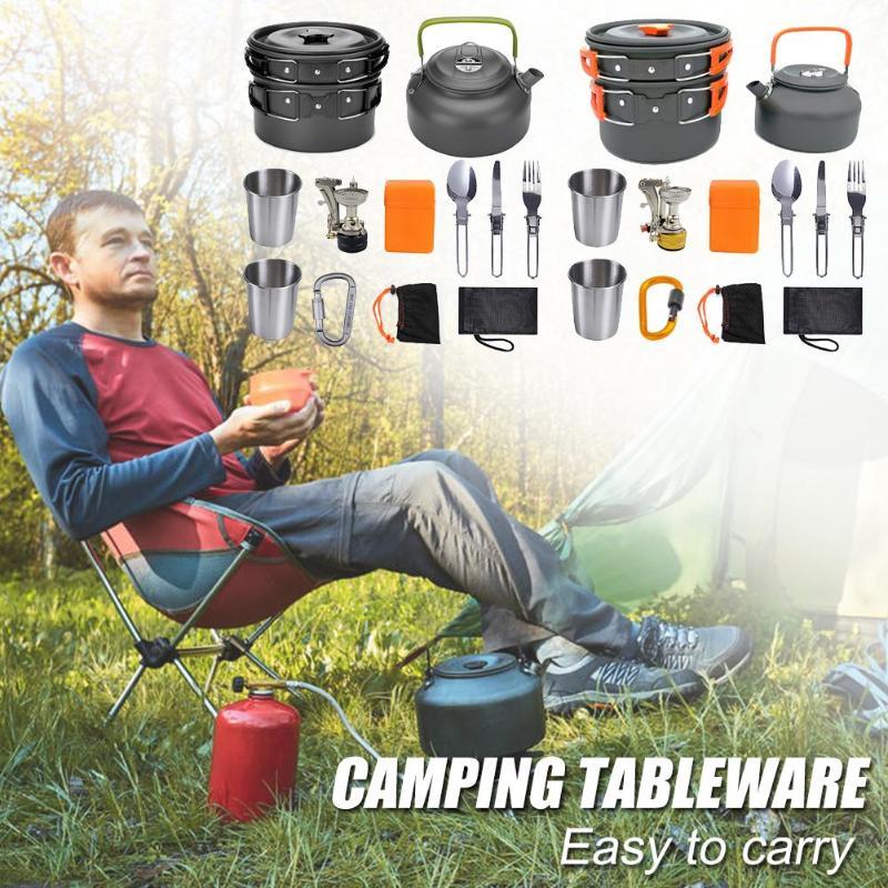 Camping Cookware Set – Aluminum Outdoor Cooking Kit