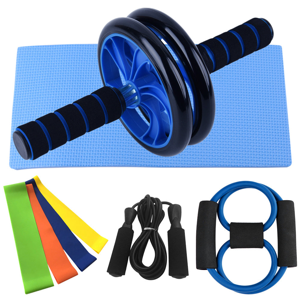 Gym Fitness Muscle Trainer Wheel Roller Kit – Abdominal Roller for Core Strength & Toning