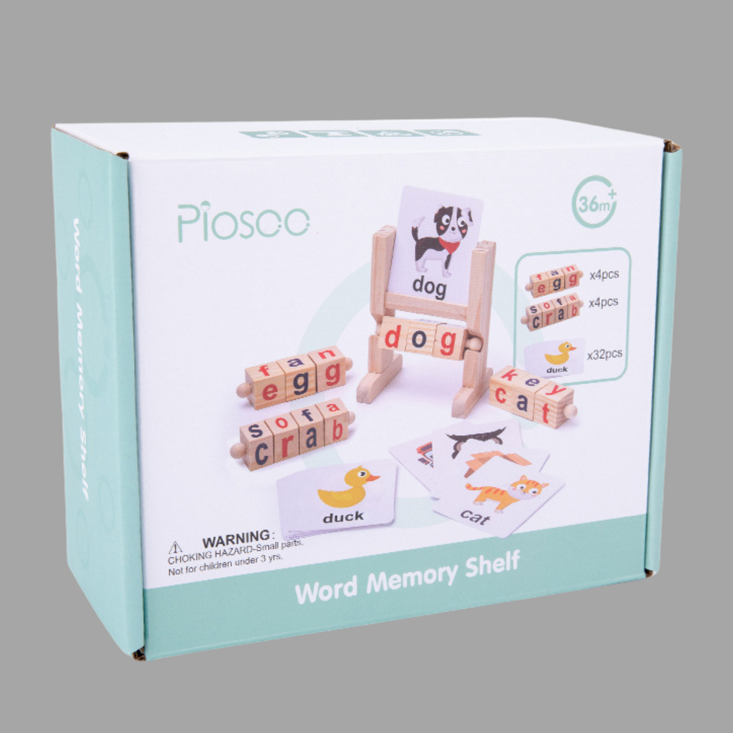 Wooden Words Memory Game – Early Learning Toy for Kids