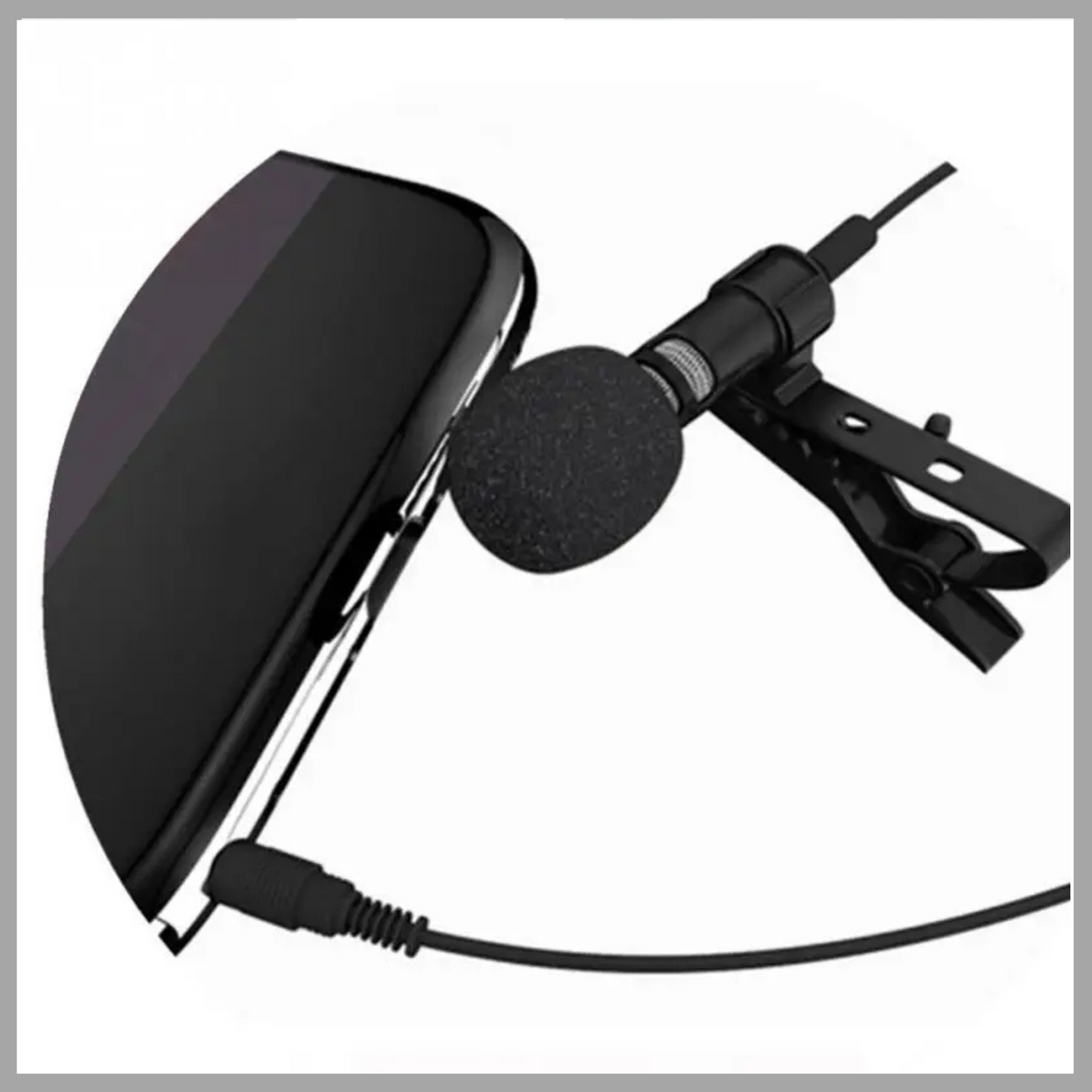 Portable Clip-on Condenser Microphone for Mobile Phones – Universal 3.5mm Jack