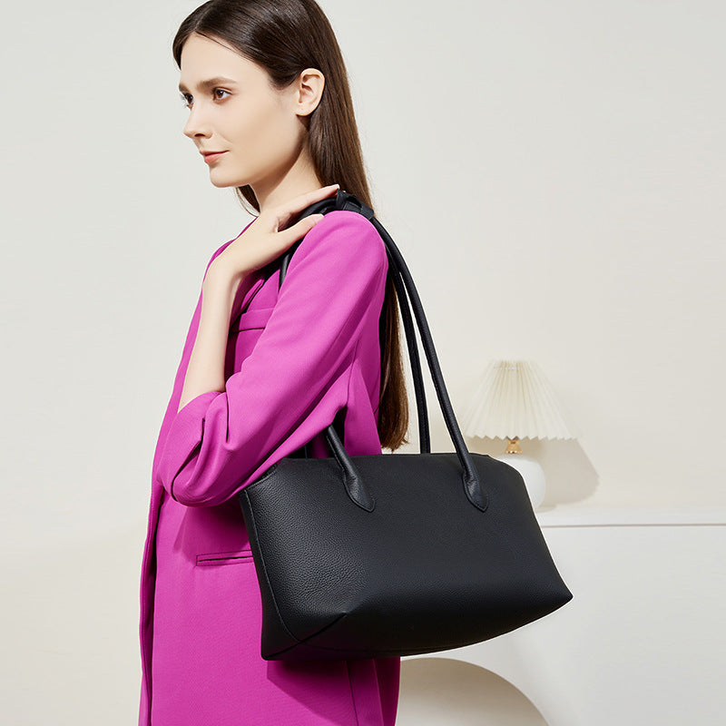 One-Shoulder Genuine Leather Bag