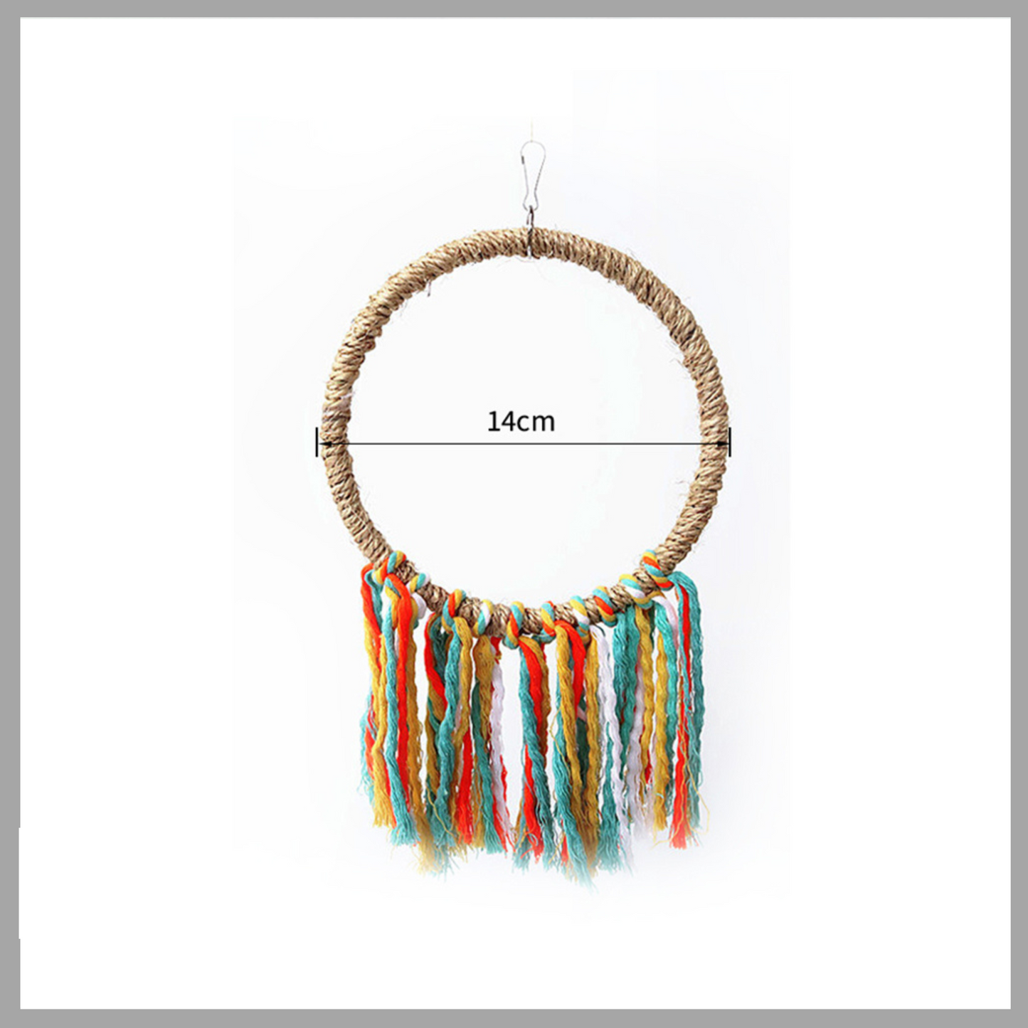 Swing Cotton Circle Bird Toy