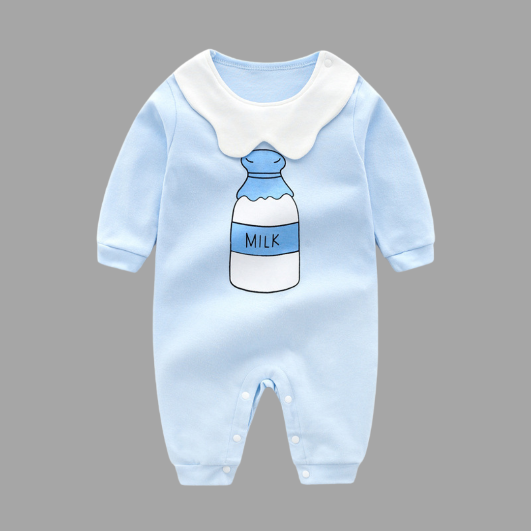 Baby Jumpsuit Spring And Autumn Cotton Baby Romper Romper Long-Sleeved Thin Spring Baby Clothes Bag Fart Clothes Spring Clothes