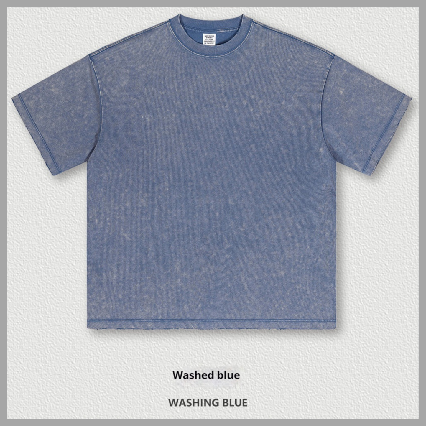 Drop Shoulder Vintage-Wash Oversized Cotton T-Shirt