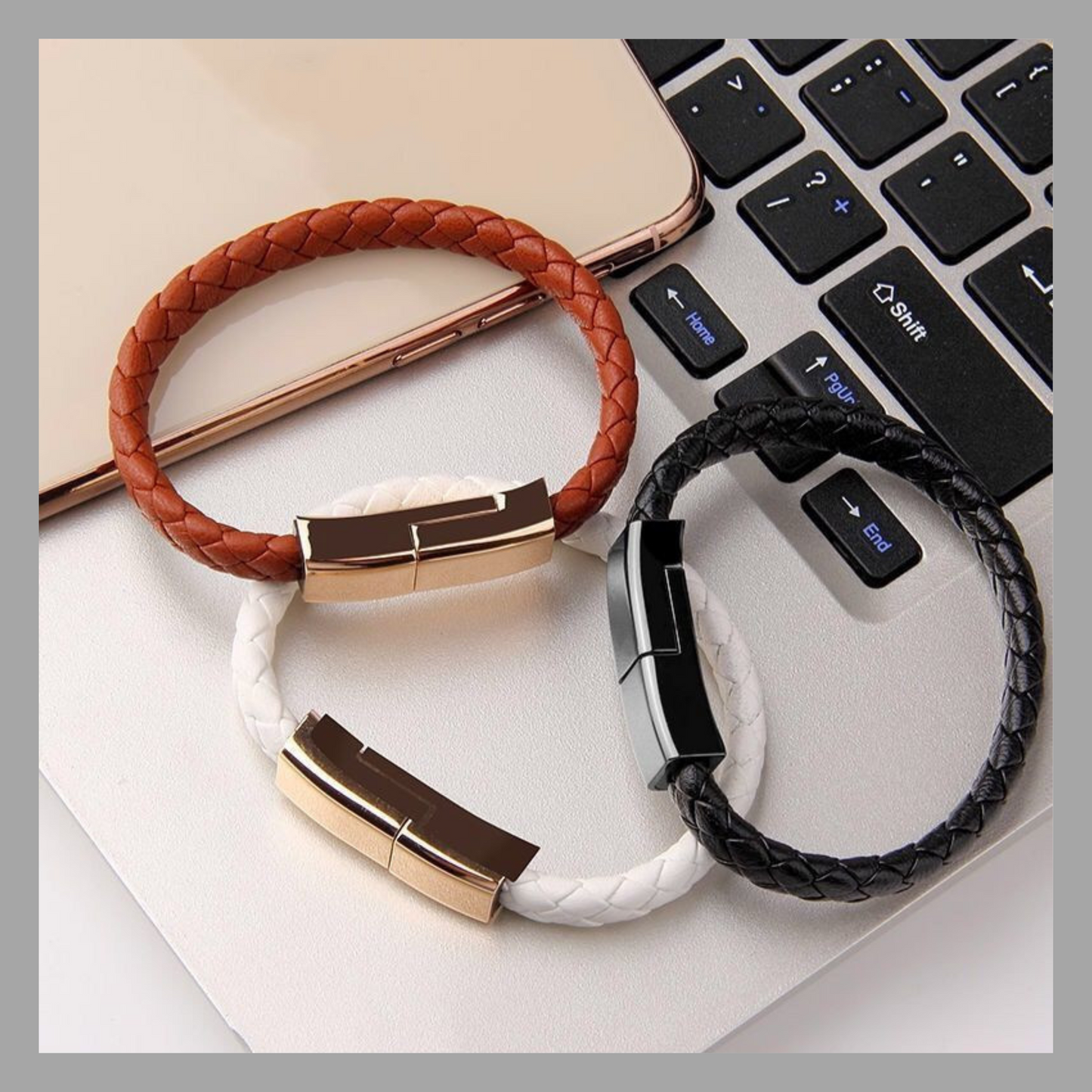 New Bracelet Charger USB Charging Cable Data Charging Cord For IPhone14 13 Max USB C Cable For Phone Micro Cable