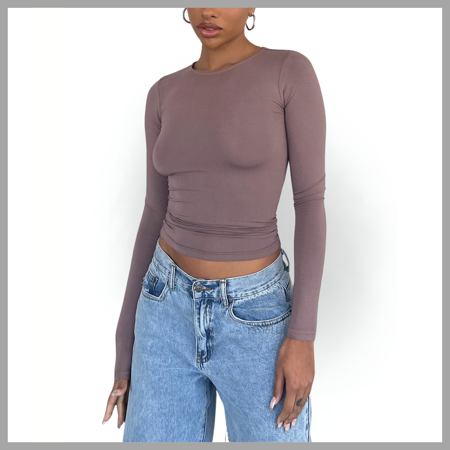 Women's Slim Fit Long Sleeve Pullover