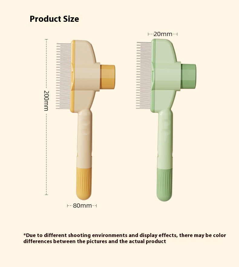 Professional Pet Comb For Dogs And Cats With Release Button Flea Cat Combs For Cats And Dogs - Easy To Use And Durable Grooming Tool Pet Products