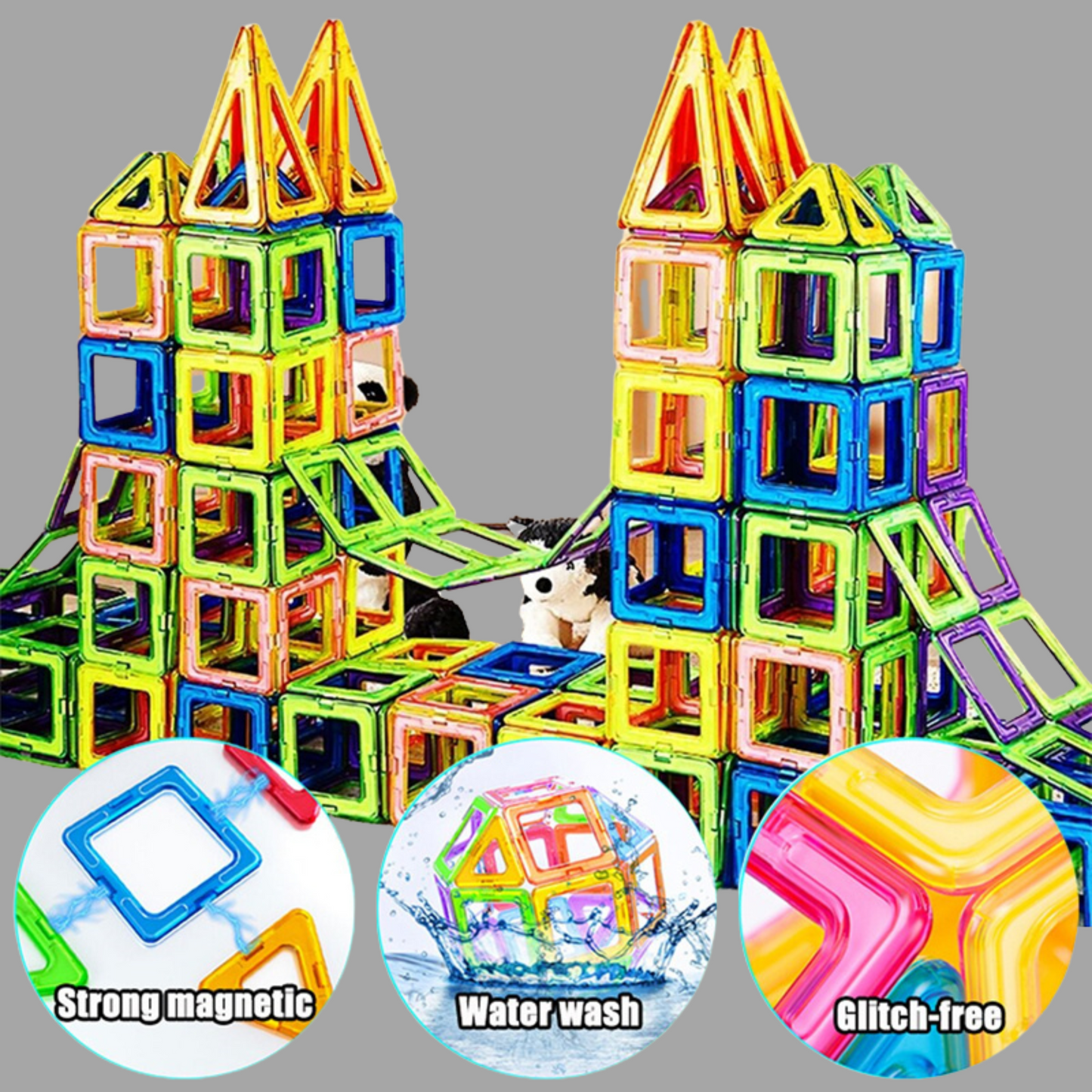 Magnetic Building Blocks DIY Construction Set – Creative Magnet Toys for Kids & Designer Gift Idea