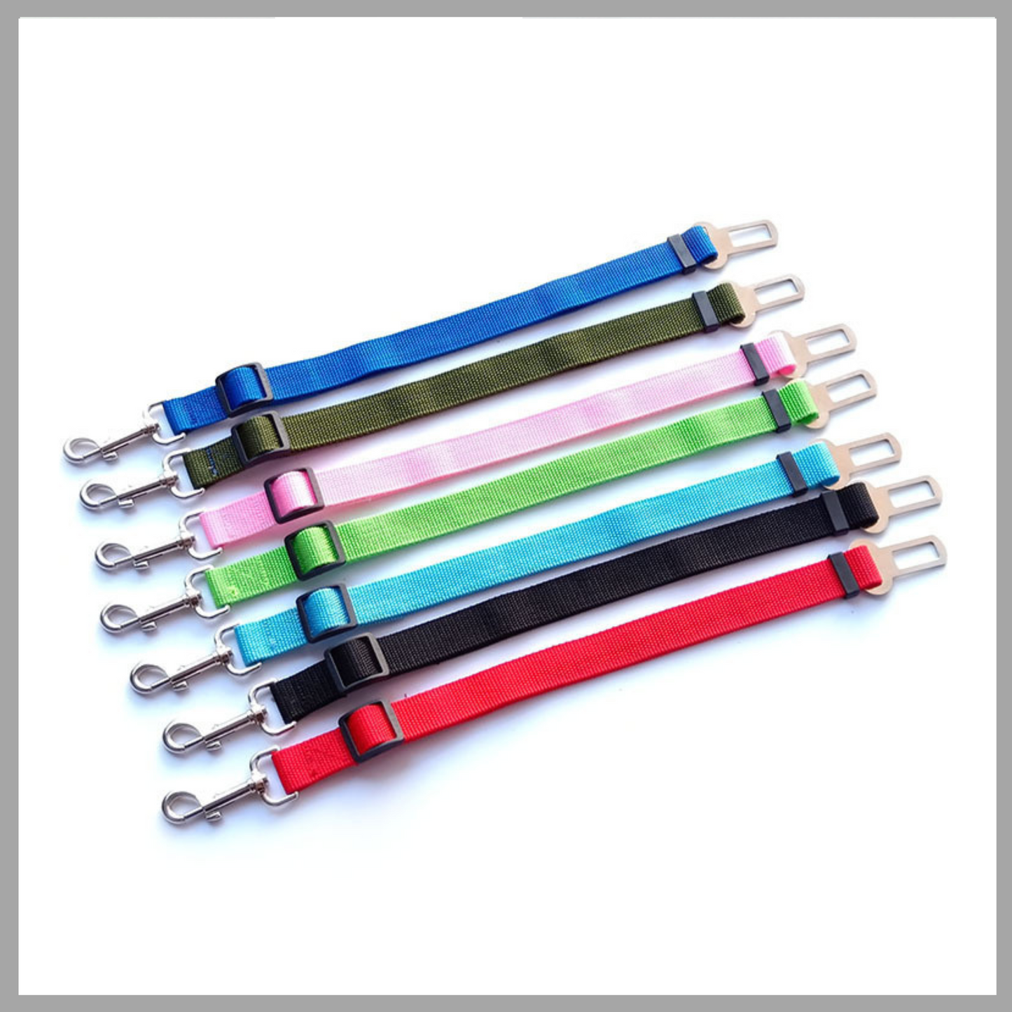 Adjustable Pet Cat Dog Car Seat Belt Pet Seat Vehicle Dog Harness Lead Clip Safety Lever Traction Dog Collars Dogs Accessoires Pets Products