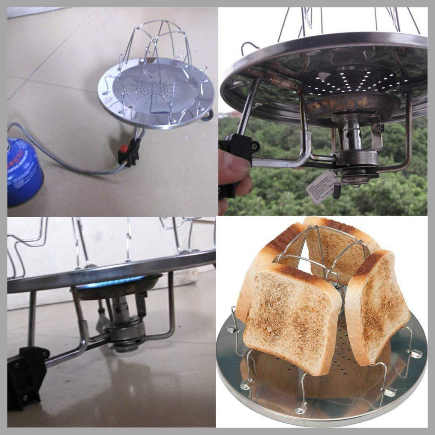 Multi-Purpose Stainless Steel Folding Portable Barbecue Stove