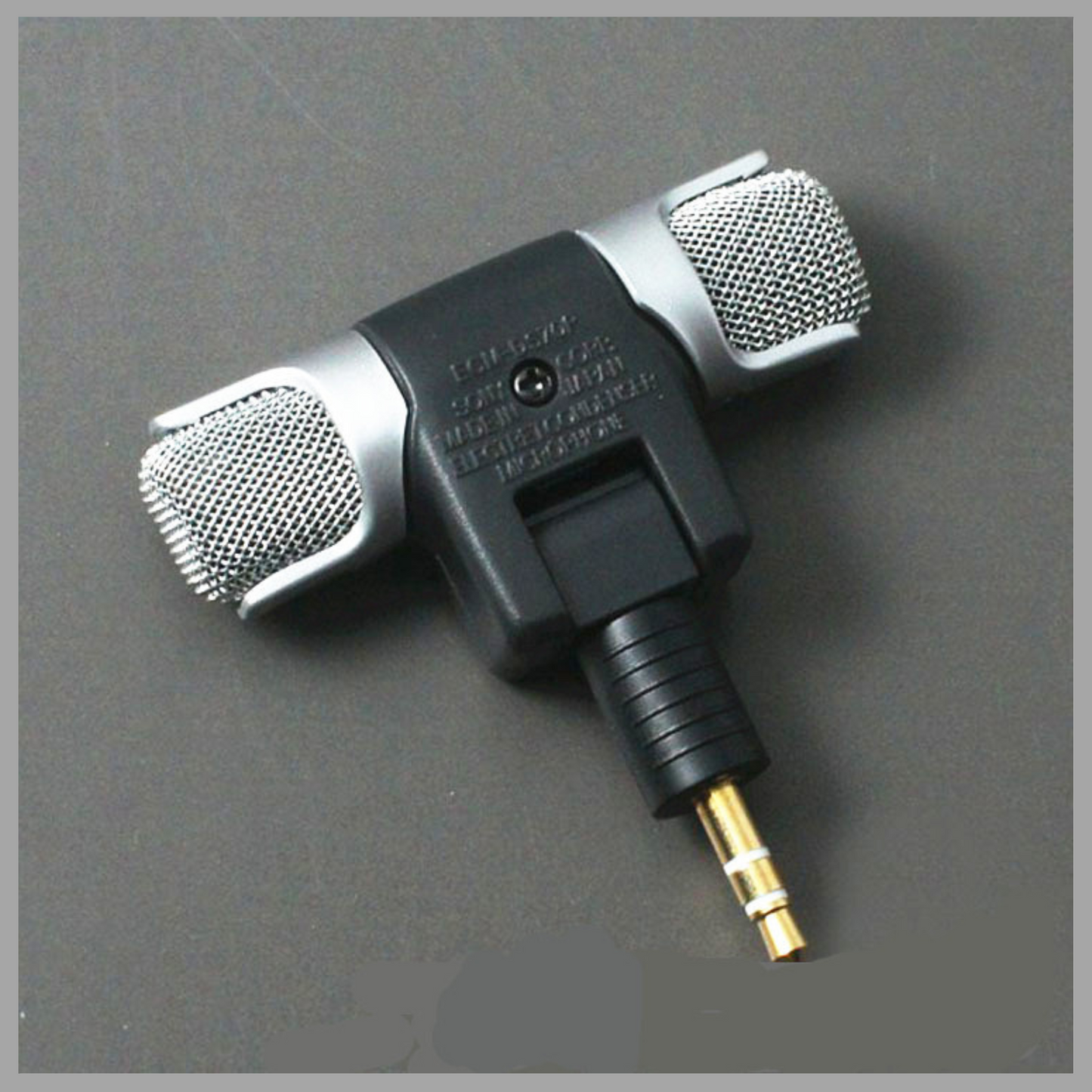 Mini Electret Condenser Microphone for Smartphones – High-Quality Stereo Recording, Plug-and-Play, Gold-Plated 3.5mm Jack