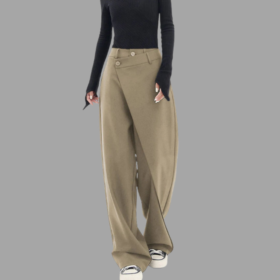 Women's Irregular Wide-Leg Pants
