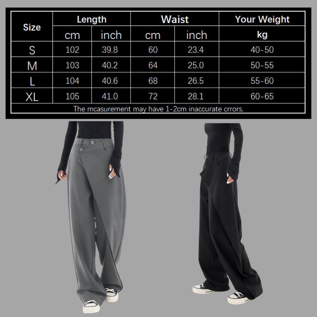 Women's Irregular Wide-Leg Pants