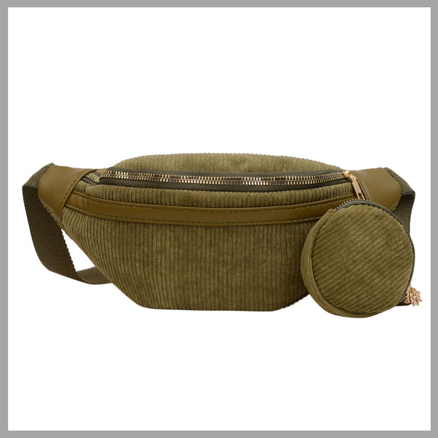 Corduroy Belt & Crossbody Bag