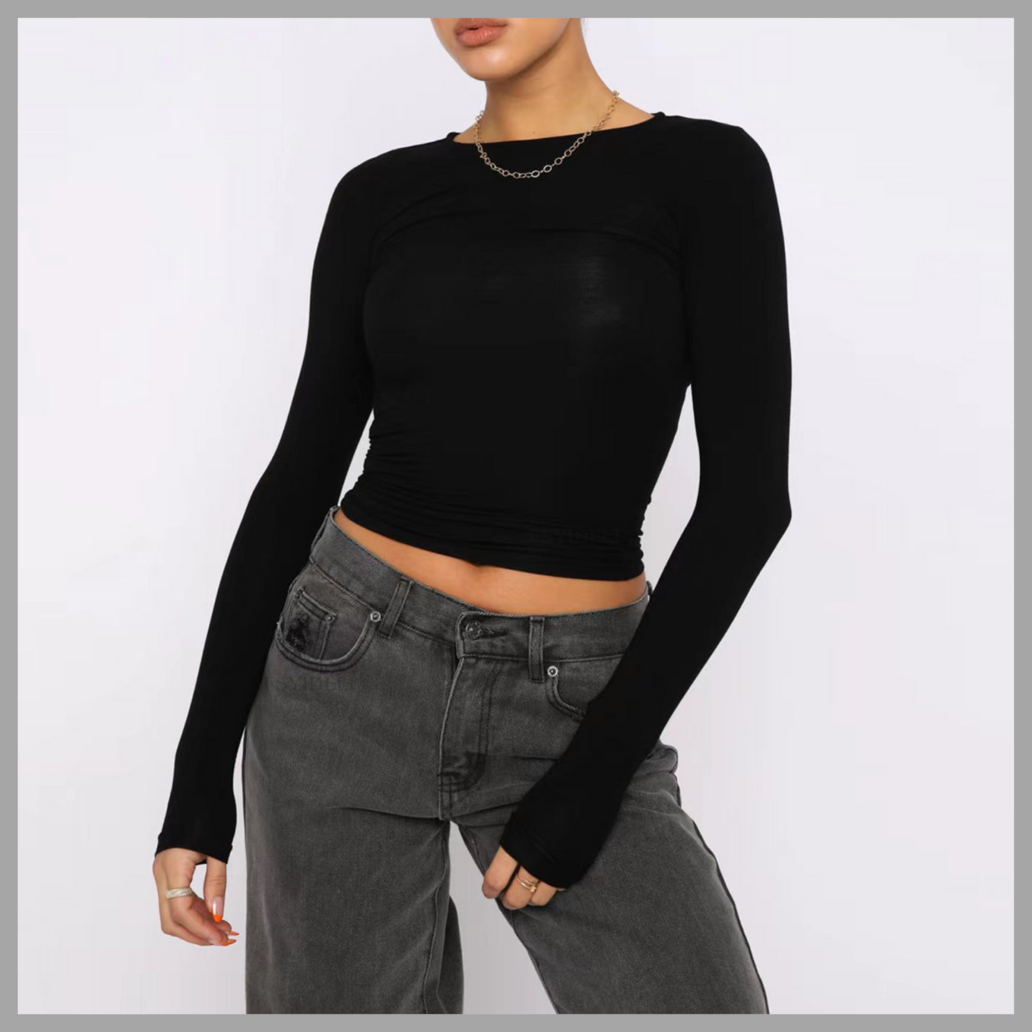 Women's Slim Fit Long Sleeve Pullover