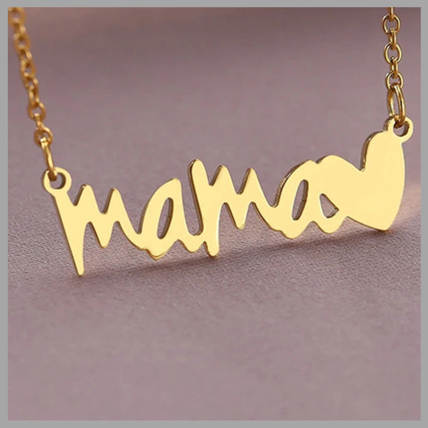 Mama Stainless Steel Necklace