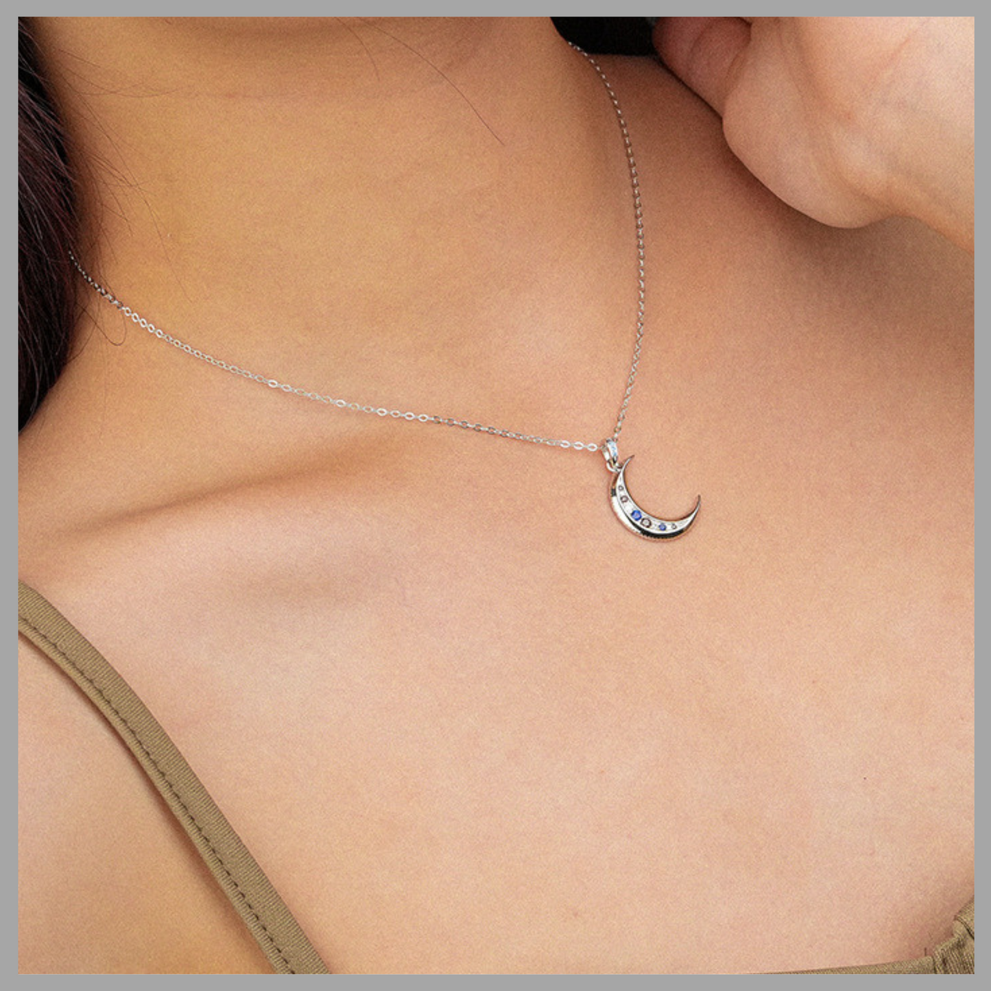 Moon Pendant Necklace