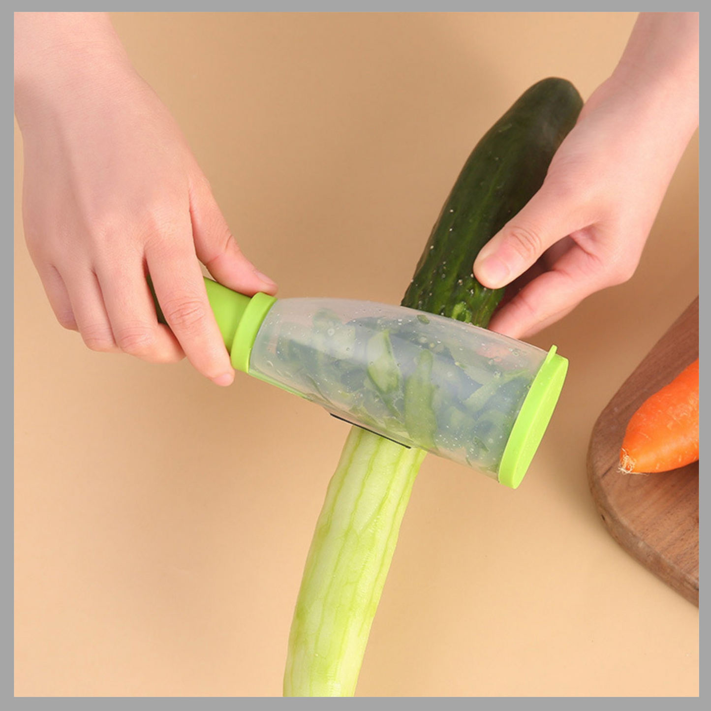 Stainless Steel Vegetable & Fruit Peeler Knife with Storage