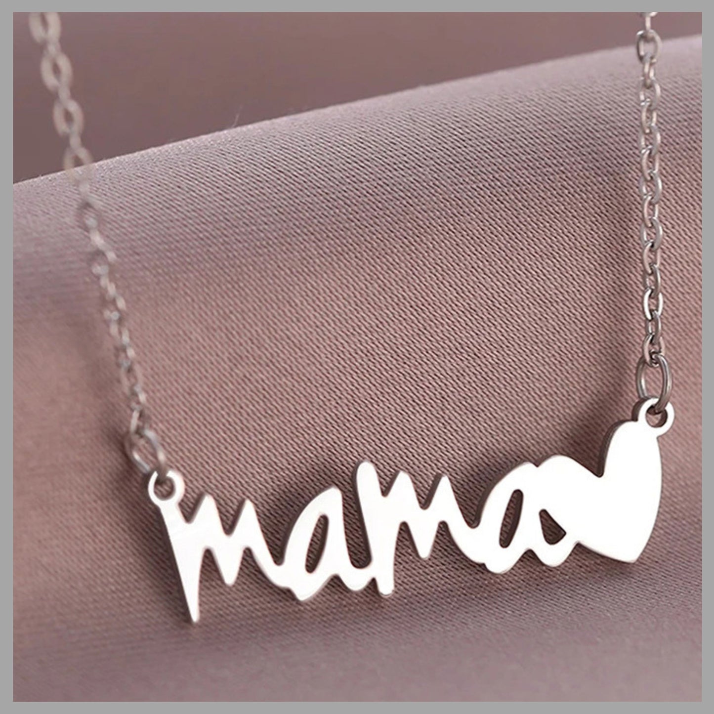 Mama Stainless Steel Necklace