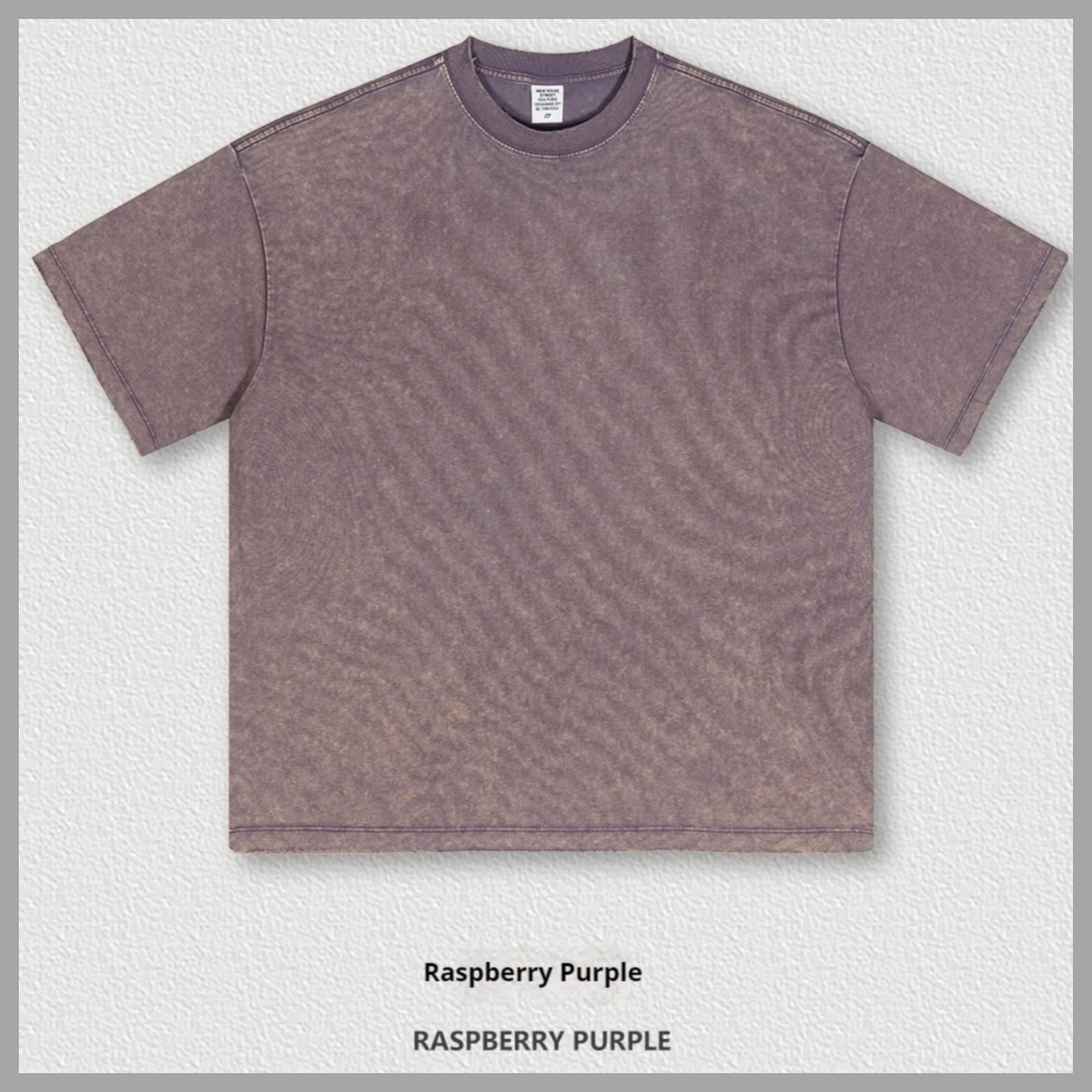 Drop Shoulder Vintage-Wash Oversized Cotton T-Shirt