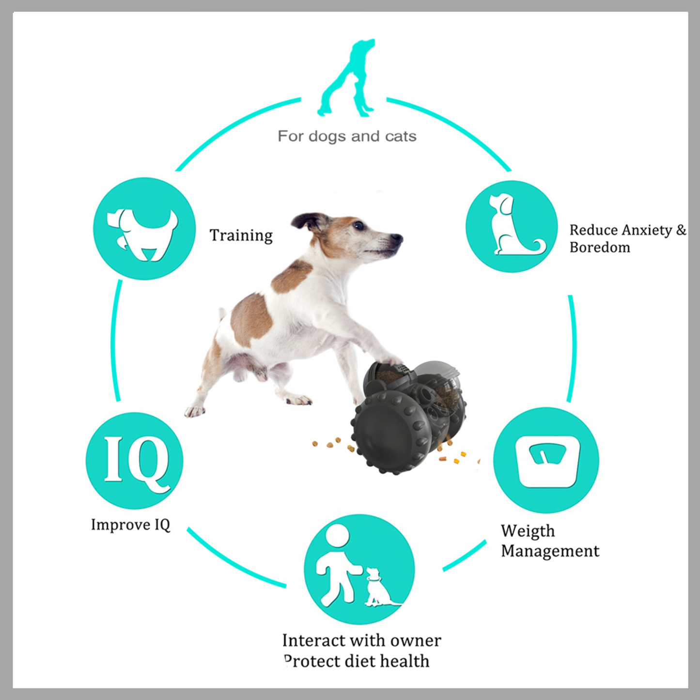 Cat And Dog Toys Slow Food Interactive Balance Car Multifunctional Fun Development Smart Pet Feeding Dog Toy Car Pets Products