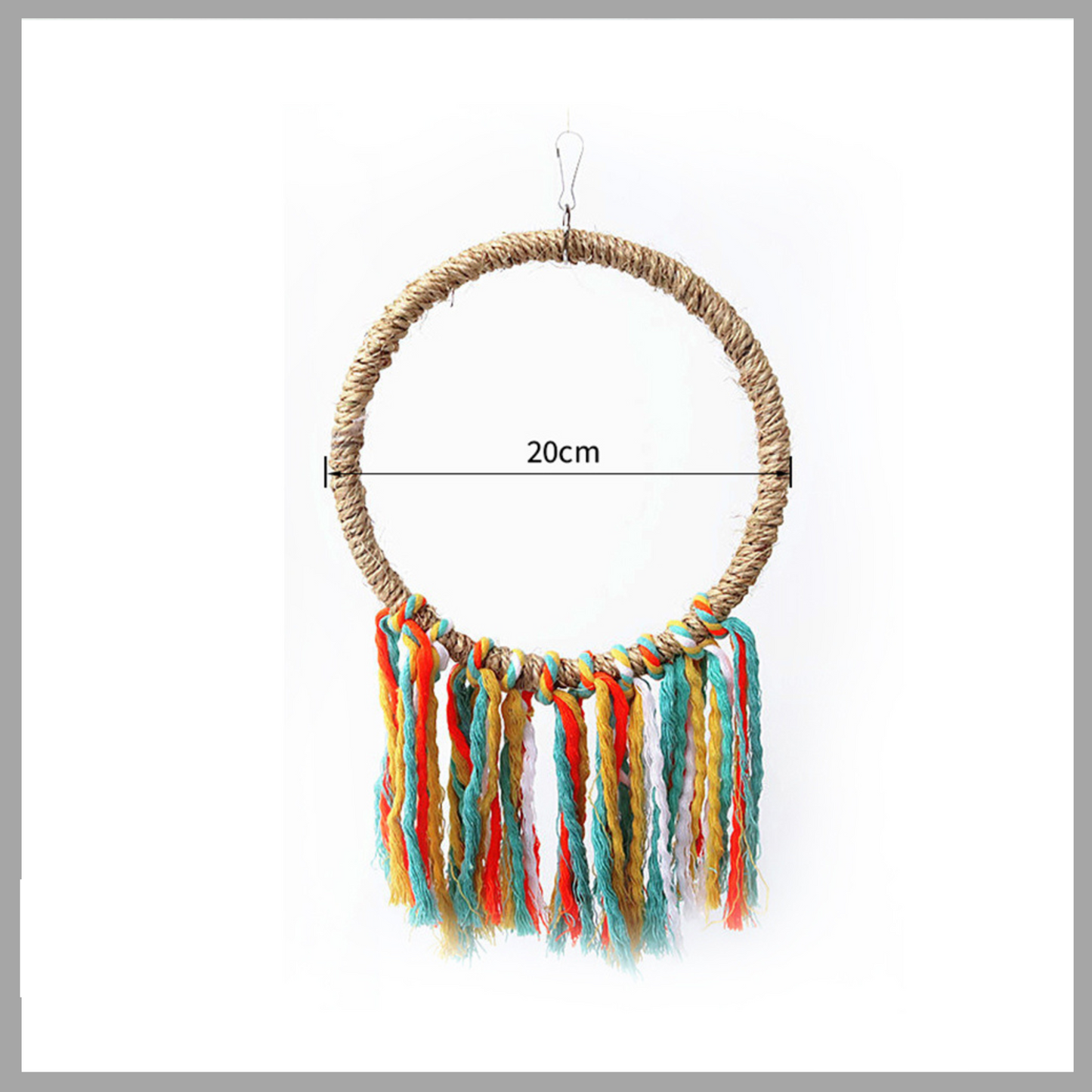 Swing Cotton Circle Bird Toy