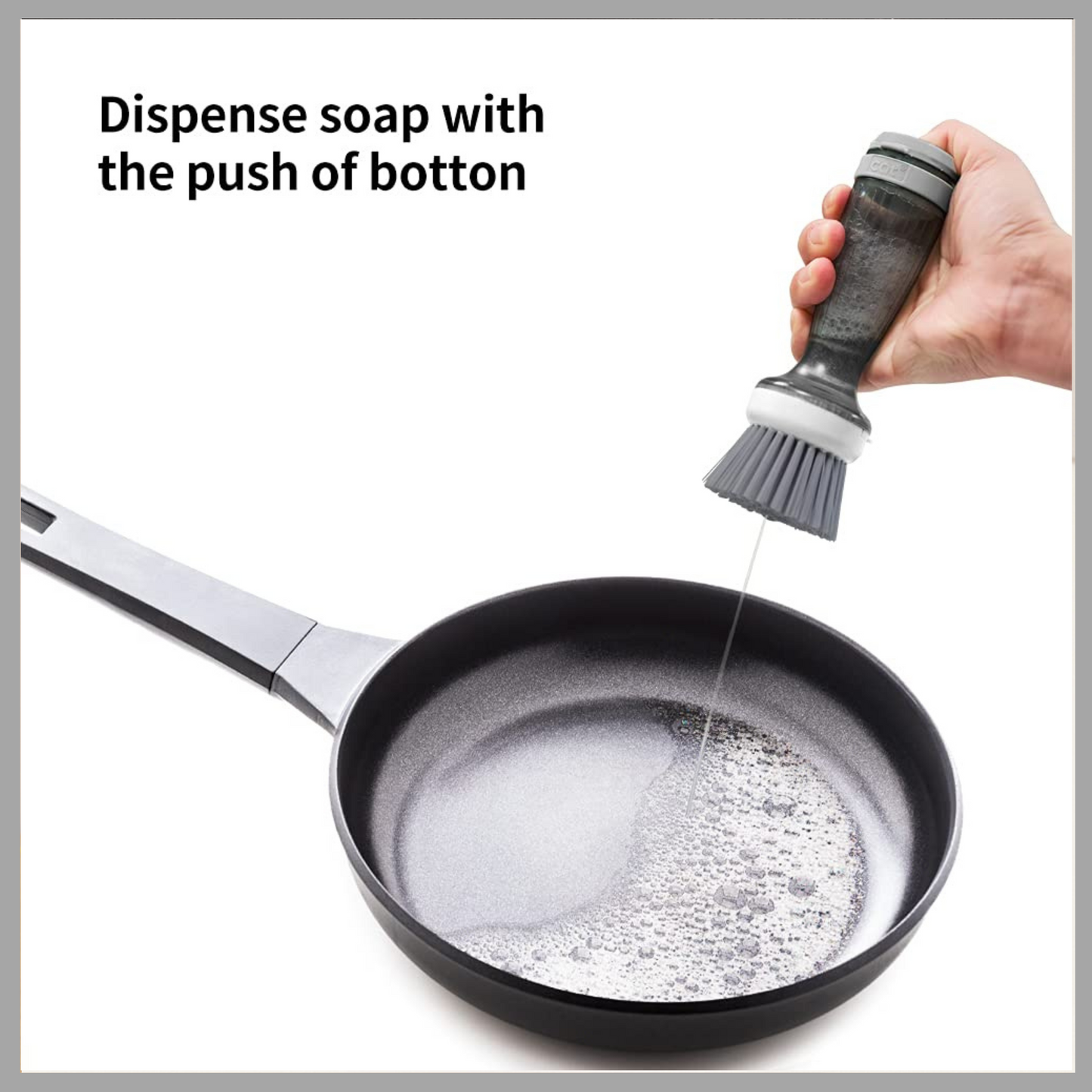 Dish Brush with Soap Dispenser – Durable Kitchen Cleaning Tool