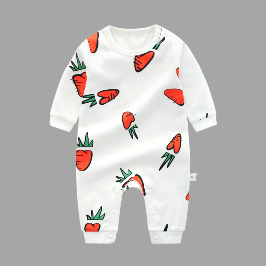 Baby Jumpsuit Spring And Autumn Cotton Baby Romper Romper Long-Sleeved Thin Spring Baby Clothes Bag Fart Clothes Spring Clothes