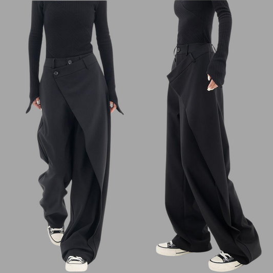 Women's Irregular Wide-Leg Pants
