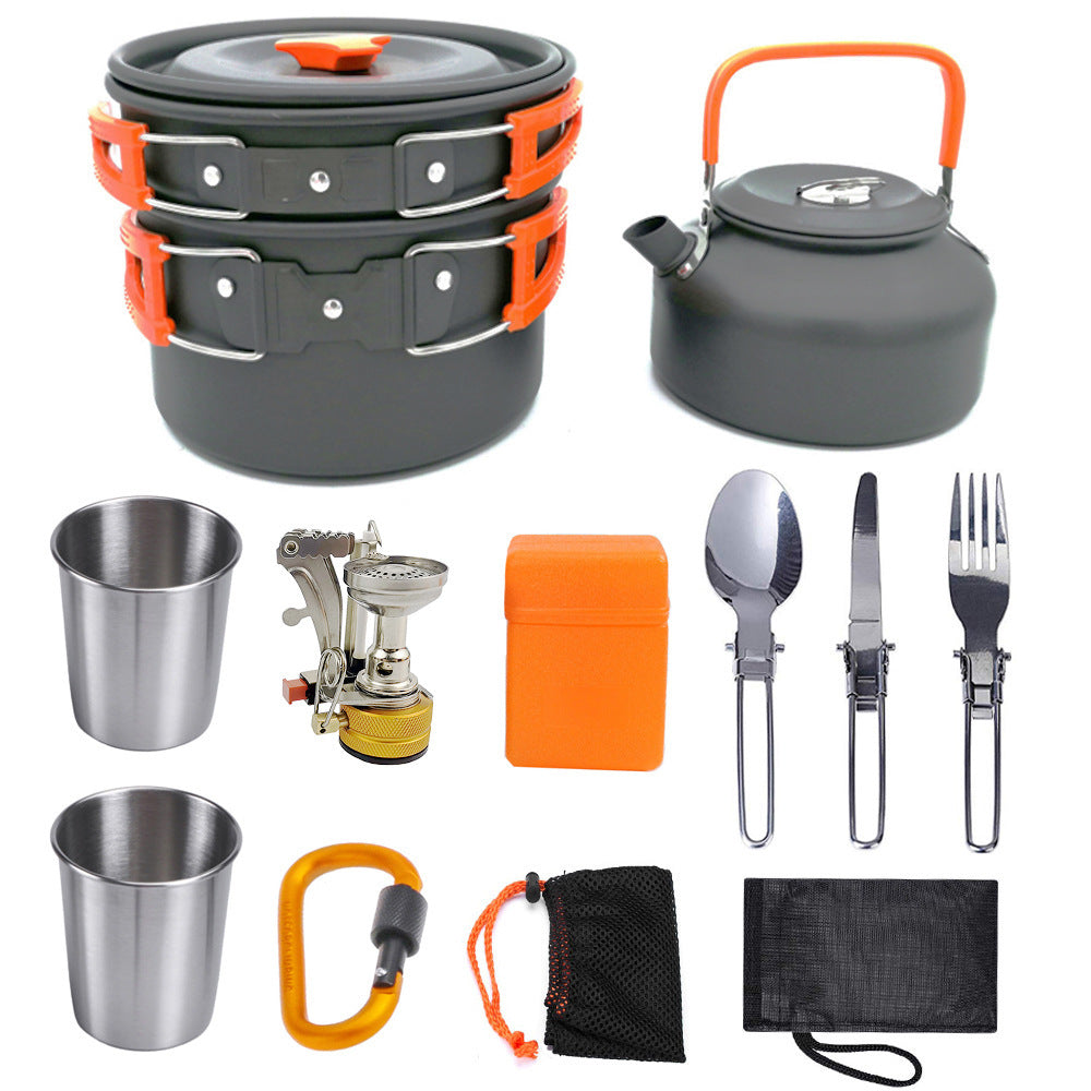 Camping Cookware Set – Aluminum Outdoor Cooking Kit