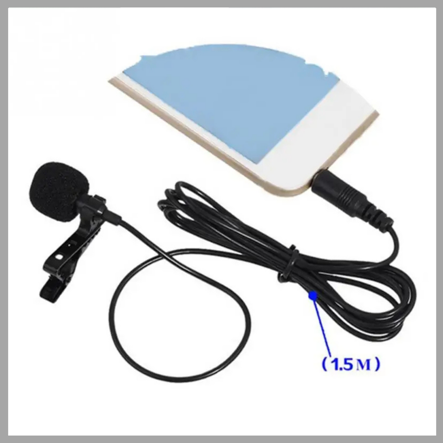 Portable Clip-on Condenser Microphone for Mobile Phones – Universal 3.5mm Jack