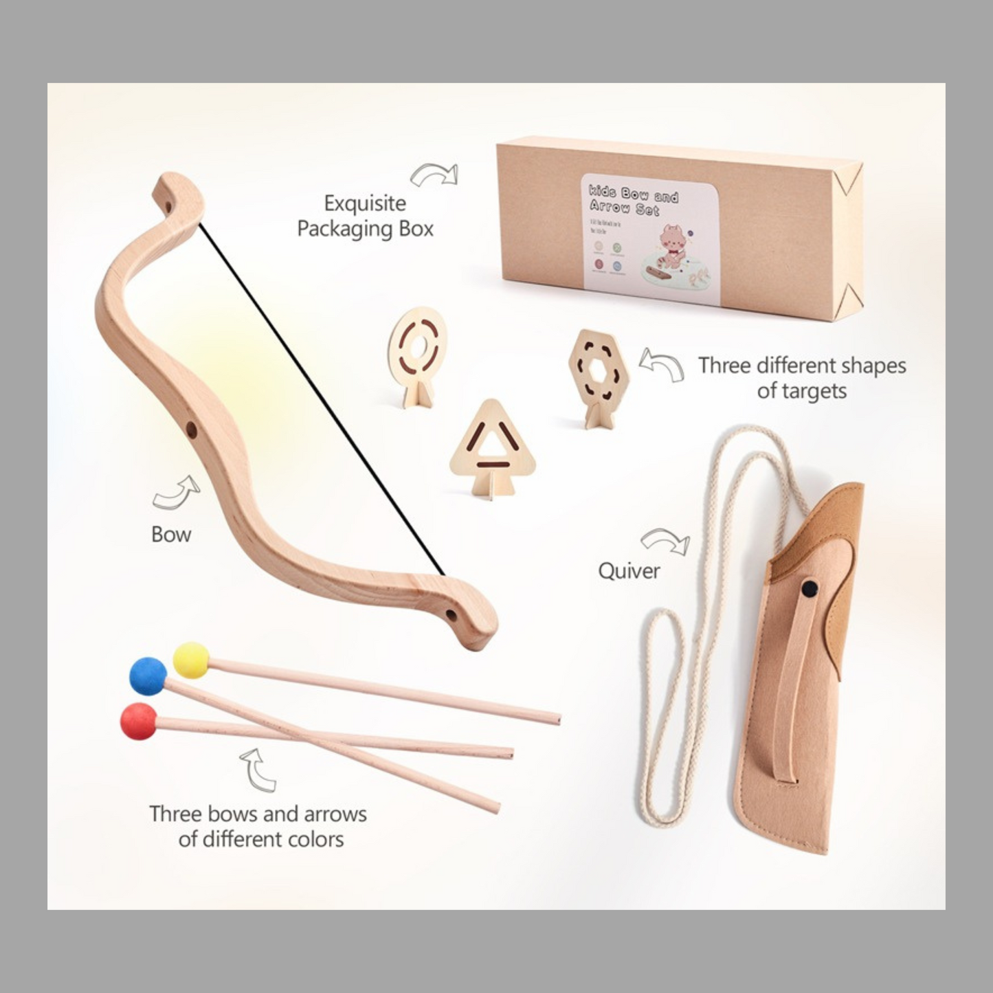 Mini Archery Wooden Toy Set – Fun & Educational Sports Toy