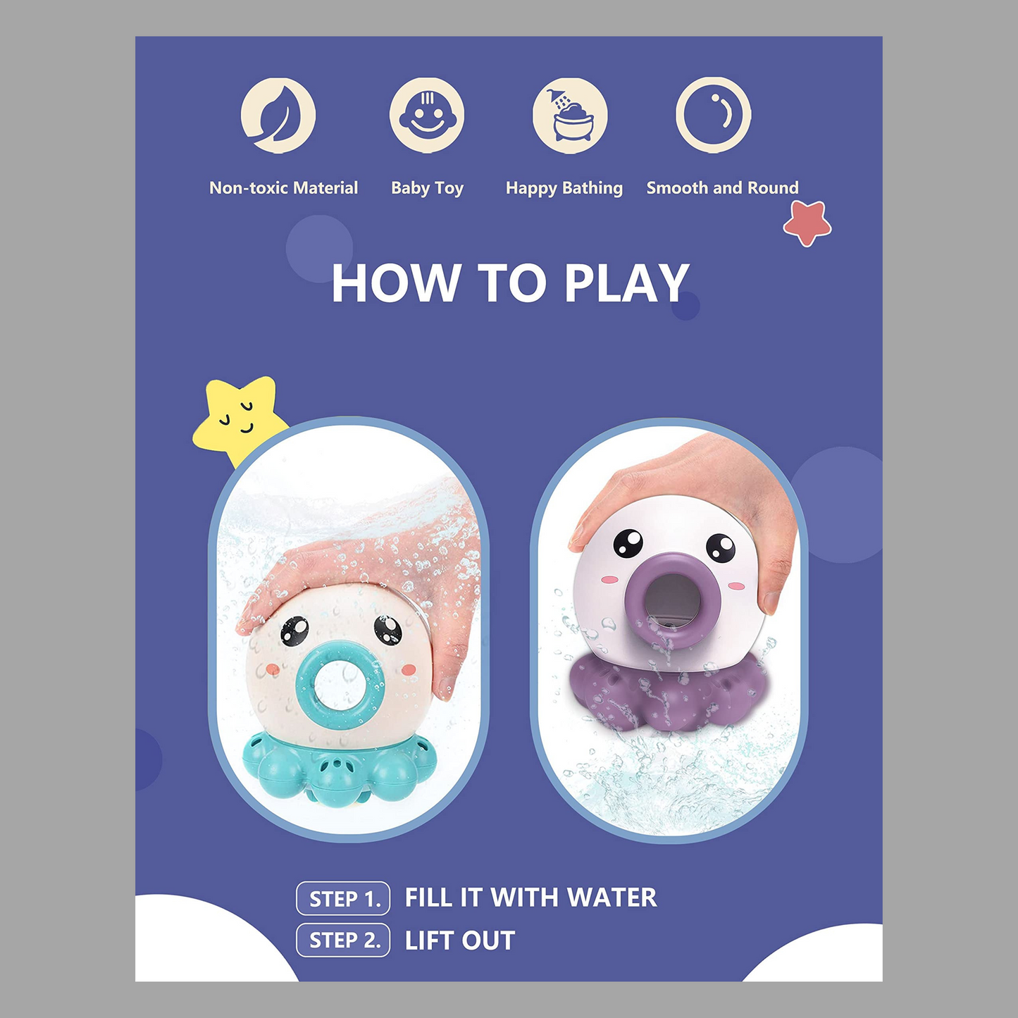 Octopus Water Sprinkler – Fun Bath & Pool Toy for Kids