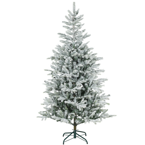 White Flocked Artificial Christmas Tree – Snow-Covered Holiday Decor | Eazy Pickss